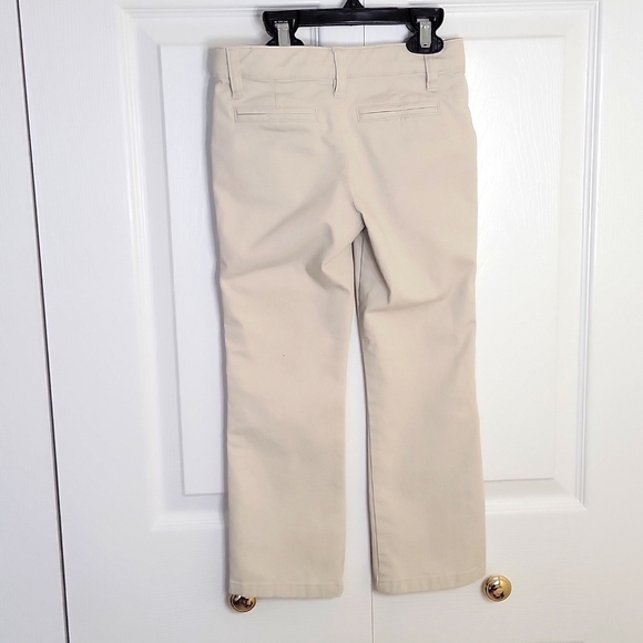 Cat & Jack School Uniform Pants Adjustable Waist Beige 5 New - Picture 3 of 12